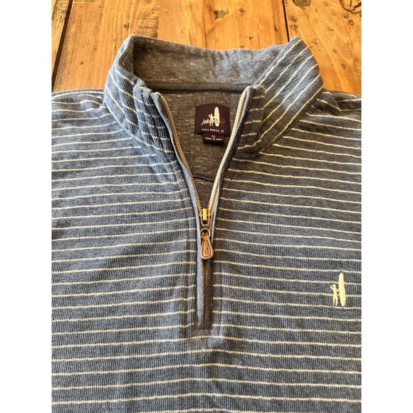 Johnnie O 1/4 Quarter Zip Size XL Sweater Striped Pullover Popover - Picture 2 of 15